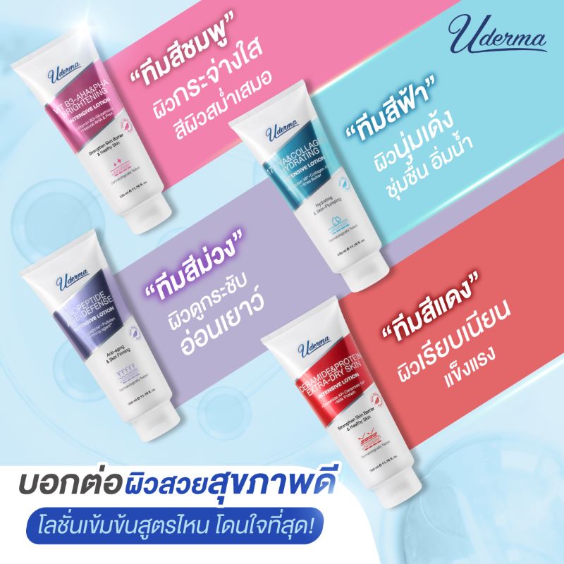 Uderma Biopeptide Age-Defense Intensive Lotion 70ml,Uderma , ยูเดอร์มา , โลชั่นเข้มข้น, Uderma ยูเดอร์มา 17 ไฮยา แอนด์ คอลลาเจน ไฮเดรทติ้ง อินเทนซีฟ โลชั่น 70 มล. , บำรุงผิวกาย